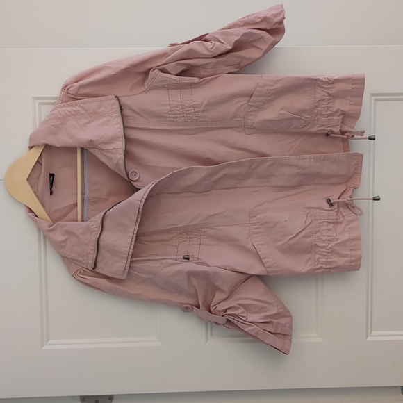 Le Chateau, pink soft jean jacket, size medium - Picture 1 of 6